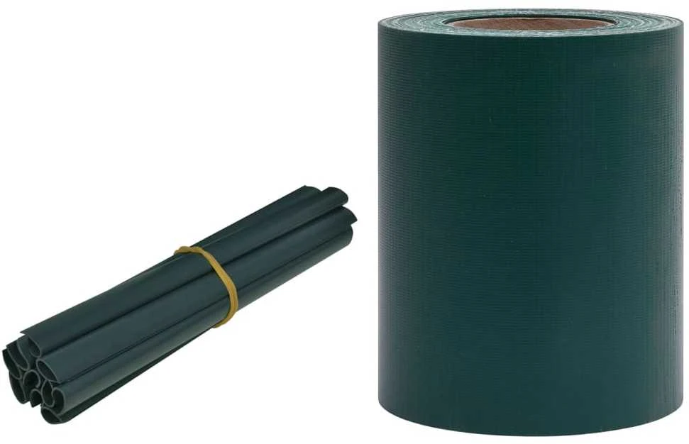 Privatumo suteikianti sodo pertvara, žalia, 35x0,19m, PVC