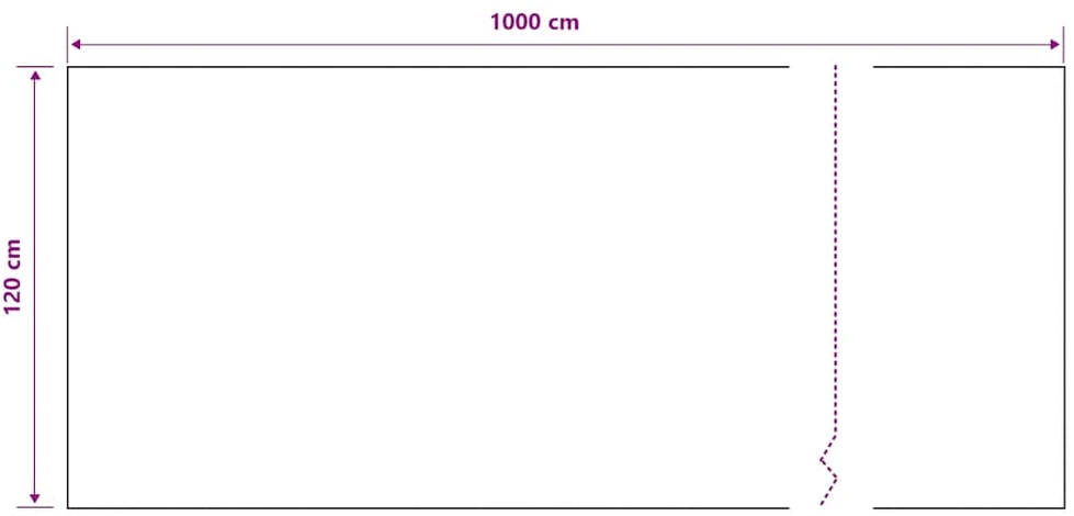 Privatumo suteikiantis tinklelis, juodas, 1,2x10m, HDPE