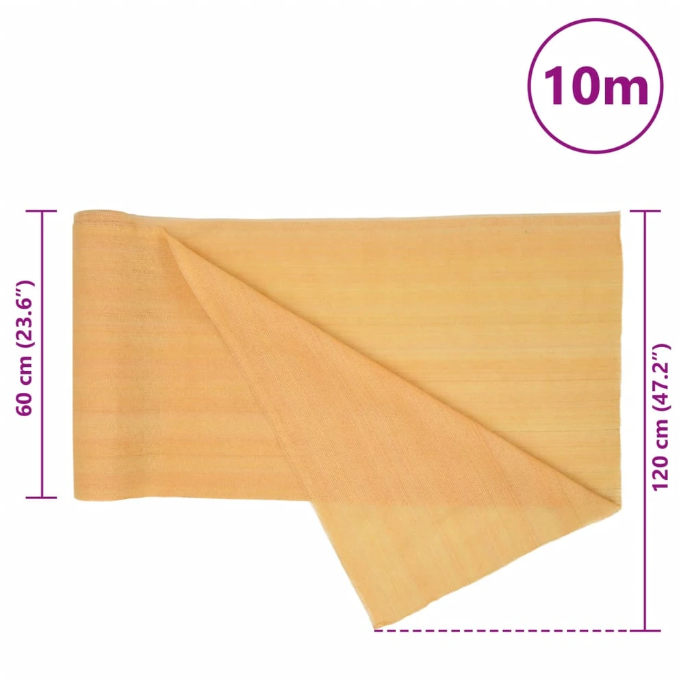 Privatumo suteikiantis tinklelis, smėlio, 1,2x10m, HDPE
