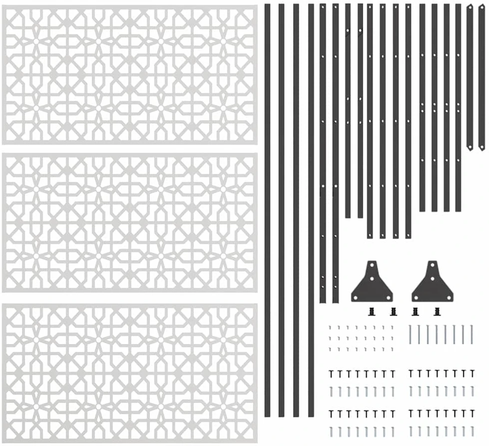 Privatumo žaliuzės 100 x 50 x 180 cm Nerūdijantis plienas