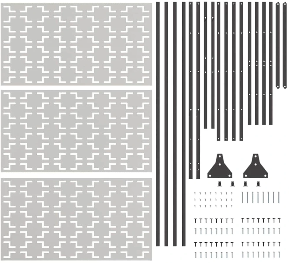 Privatumo žaliuzės 100 x 50 x 180 cm Nerūdijantis plienas