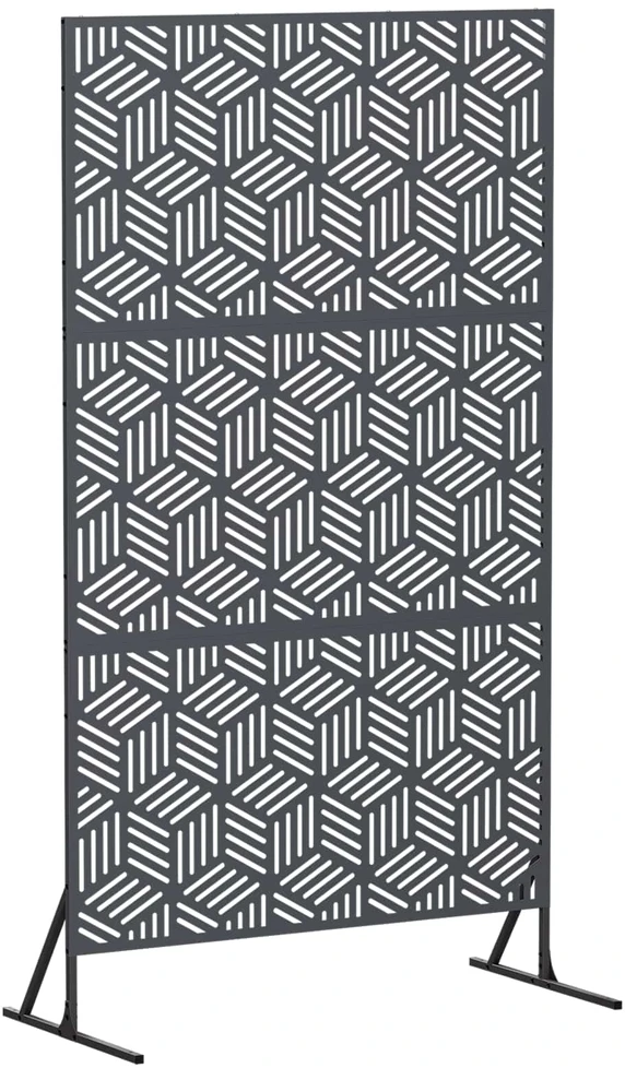 Privatumo žaliuzės 100 x 50 x 180 cm Plienas Antracito