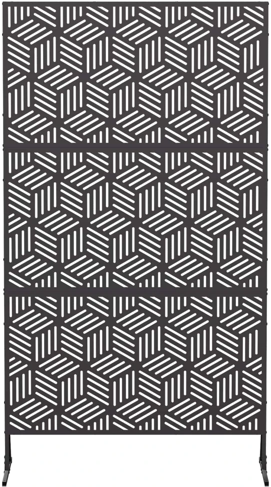 Privatumo žaliuzės 100 x 50 x 180 cm Plienas Juoda