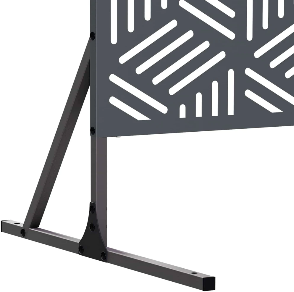 Privatumo žaliuzės 100 x 50 x 180 cm Plienas Antracito