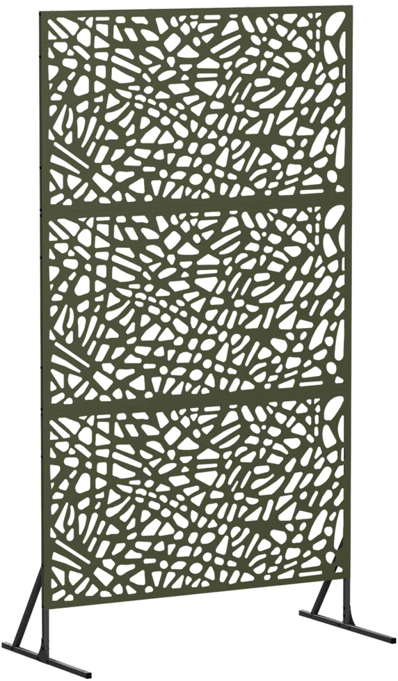 Privatumo žaliuzės 100 x 50 x 180 cm Plienas Alyvuogių žalia