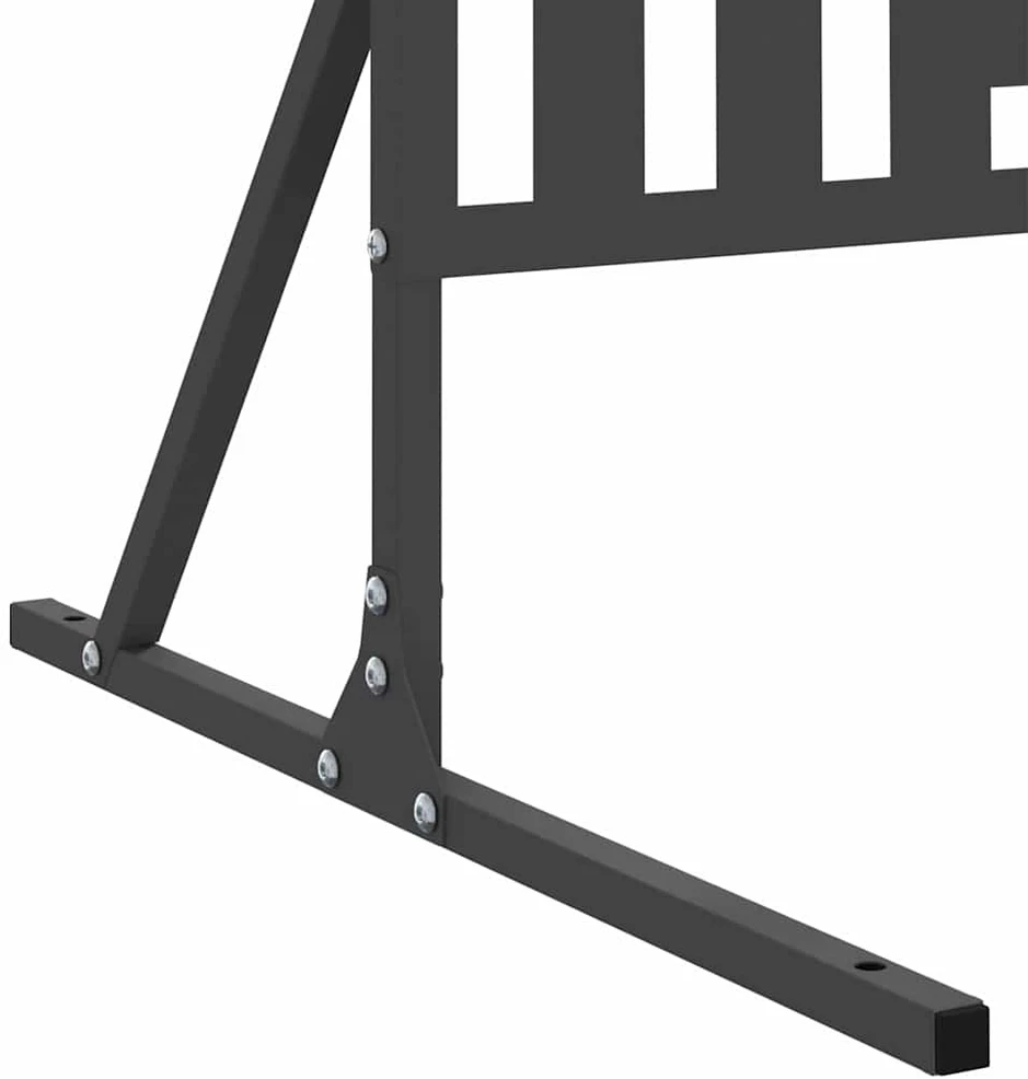 Privatumo žaliuzės 100 x 50 x 180 cm Plienas Juoda
