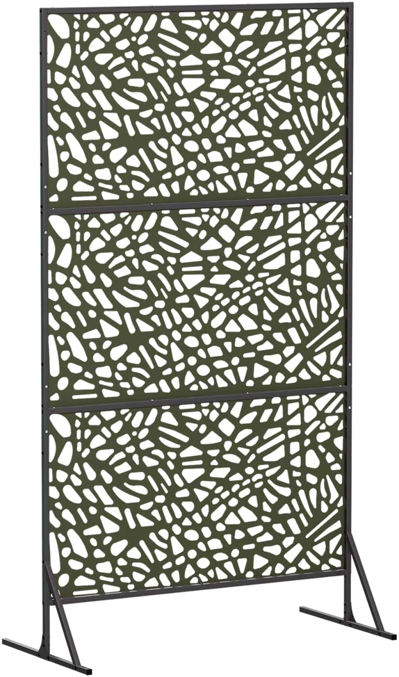 Privatumo žaliuzės 100 x 50 x 180 cm Plienas Alyvuogių žalia