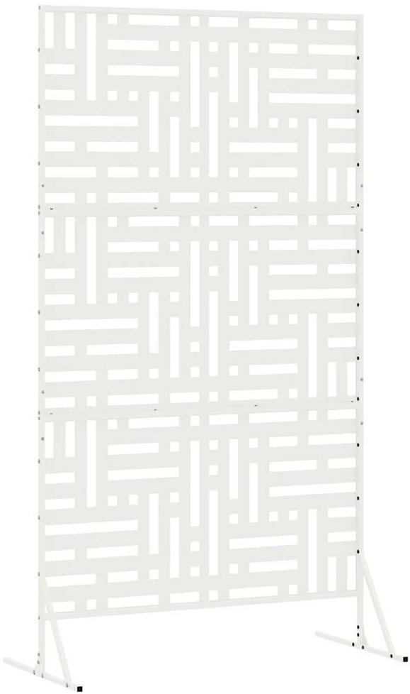 Privatumo žaliuzės 100 x 50 x 180 cm Plienas Balta