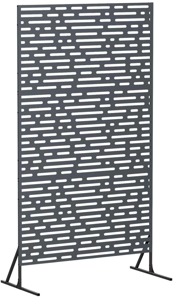 Privatumo žaliuzės 100 x 50 x 180 cm Plienas Antracito
