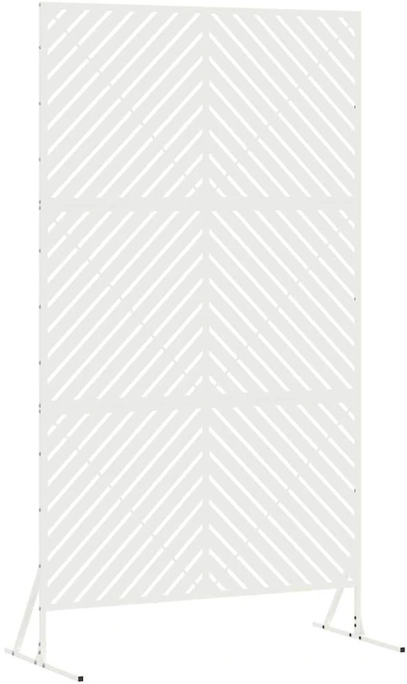 Privatumo žaliuzės 100 x 50 x 180 cm Plienas Balta