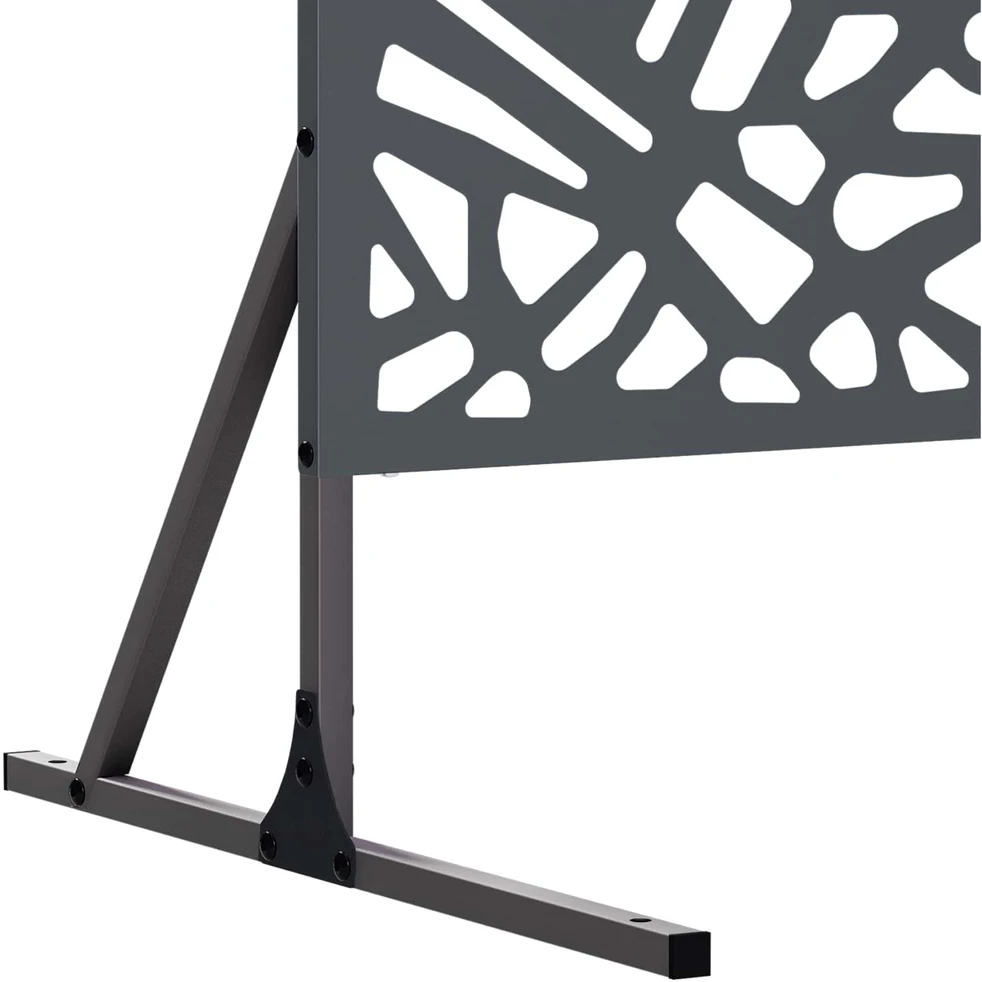 Privatumo žaliuzės 100 x 50 x 180 cm Plienas Antracito