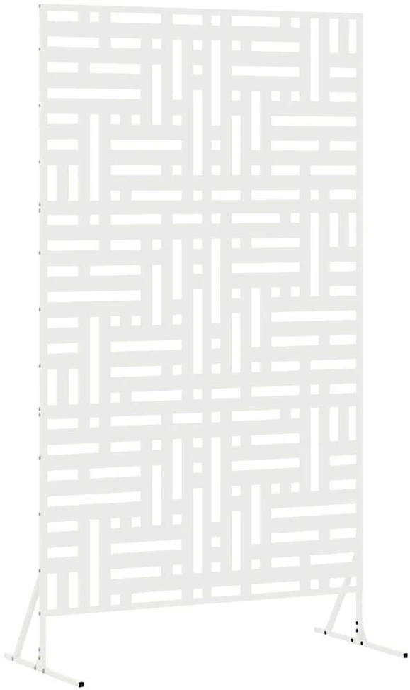 Privatumo žaliuzės 100 x 50 x 180 cm Plienas Balta