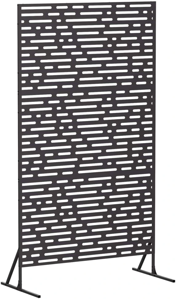 Privatumo žaliuzės 100 x 50 x 180 cm Plienas Juoda