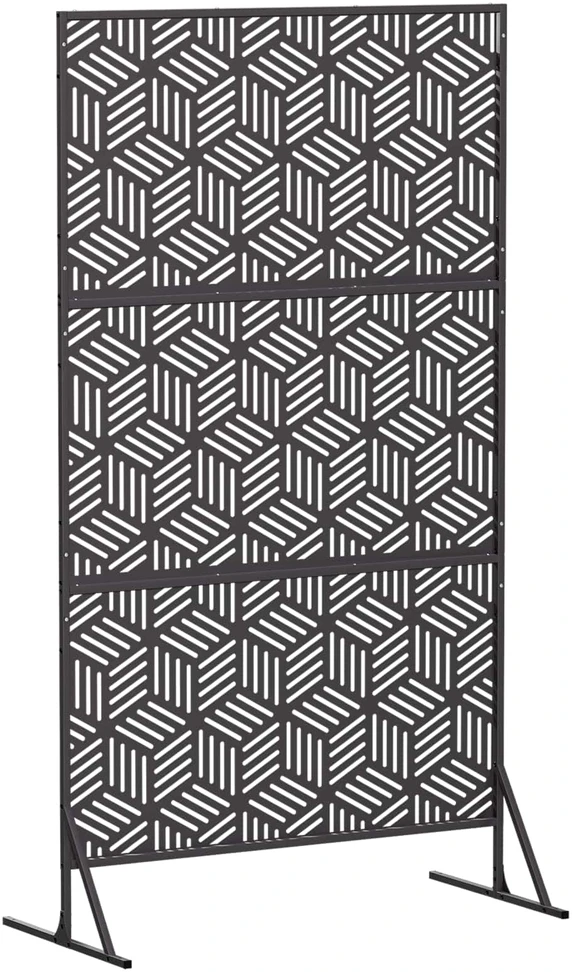 Privatumo žaliuzės 100 x 50 x 180 cm Plienas Juoda