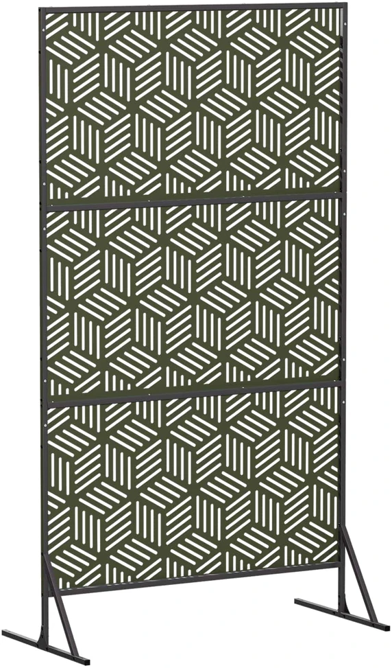 Privatumo žaliuzės 100 x 50 x 180 cm Plienas Alyvuogių žalia