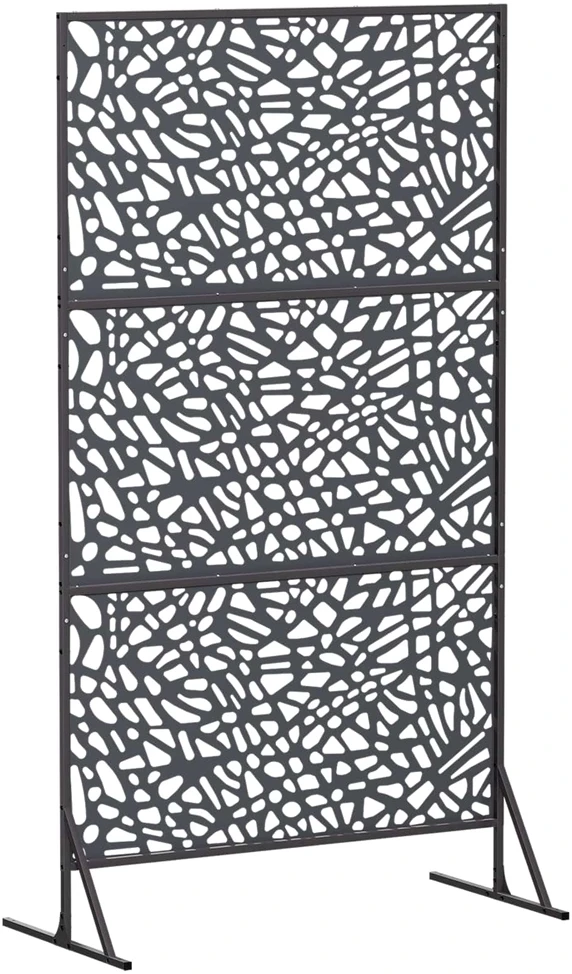 Privatumo žaliuzės 100 x 50 x 180 cm Plienas Antracito