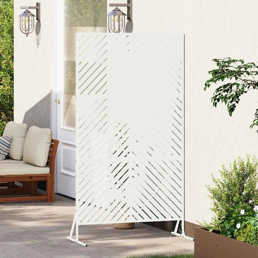 Privatumo žaliuzės 100 x 50 x 180 cm Plienas Balta