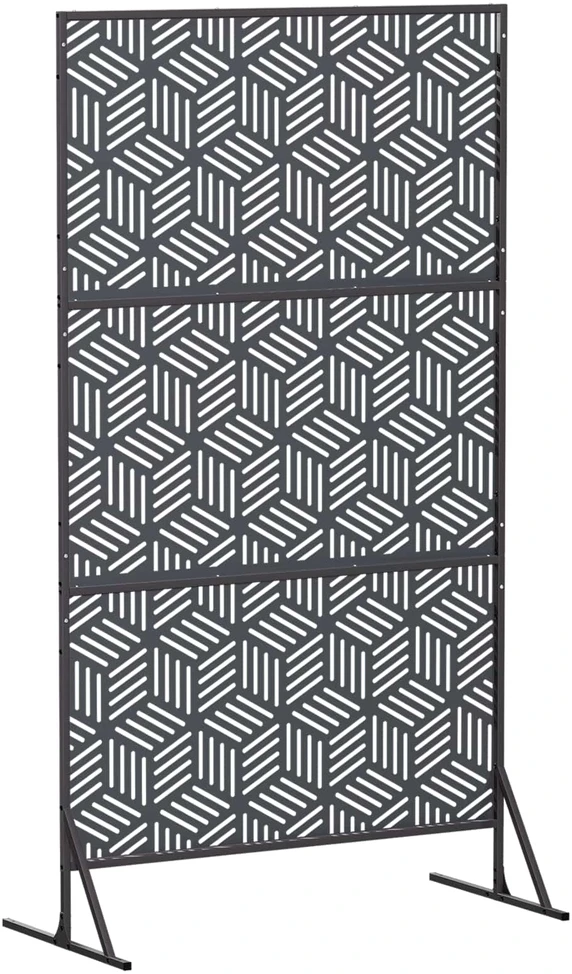 Privatumo žaliuzės 100 x 50 x 180 cm Plienas Antracito