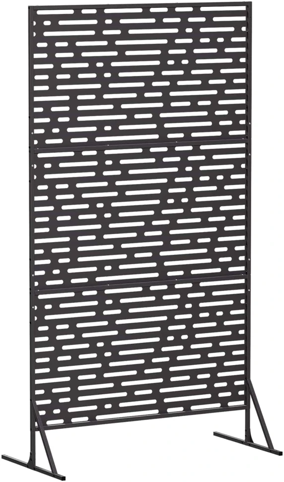 Privatumo žaliuzės 100 x 50 x 180 cm Plienas Juoda