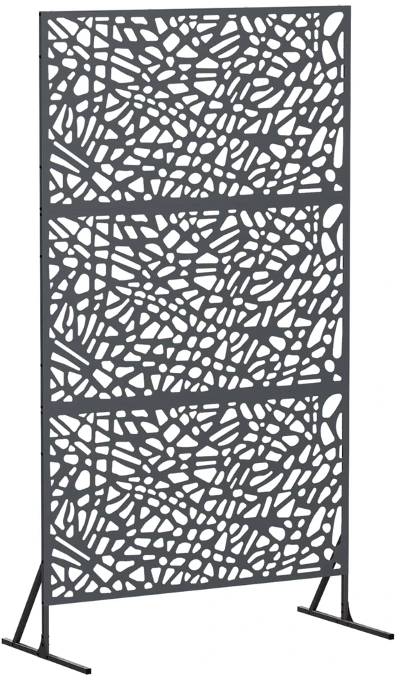Privatumo žaliuzės 100 x 50 x 180 cm Plienas Antracito