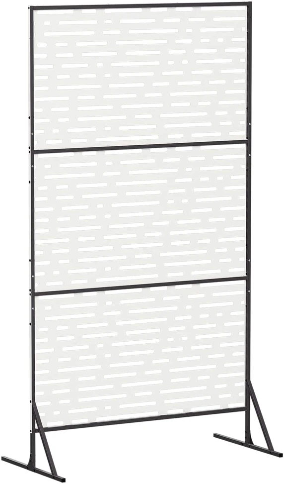 Privatumo žaliuzės 100 x 50 x 180 cm Plienas Balta