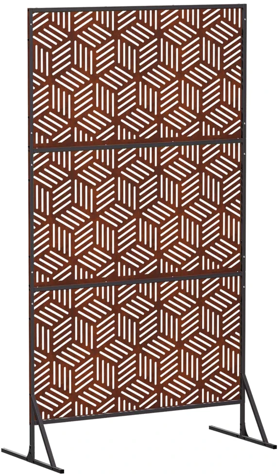 Privatumo žaliuzės 100 x 50 x 180 cm Rūdijanti