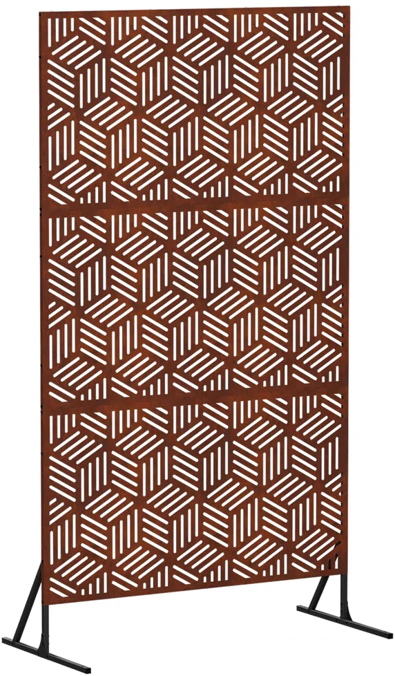 Privatumo žaliuzės 100 x 50 x 180 cm Rūdijanti