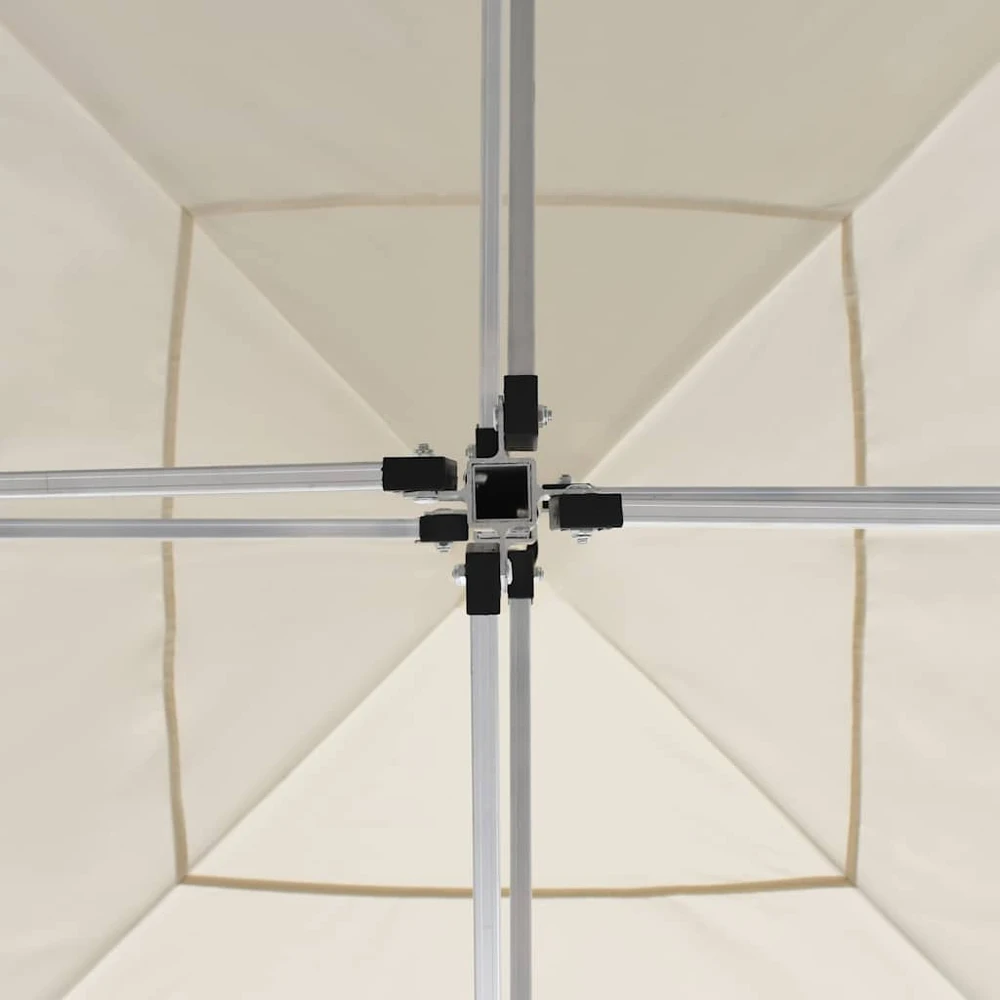 Prof. išskleidžiama proginė palapinė su sienomis, kreminė, 3x3m