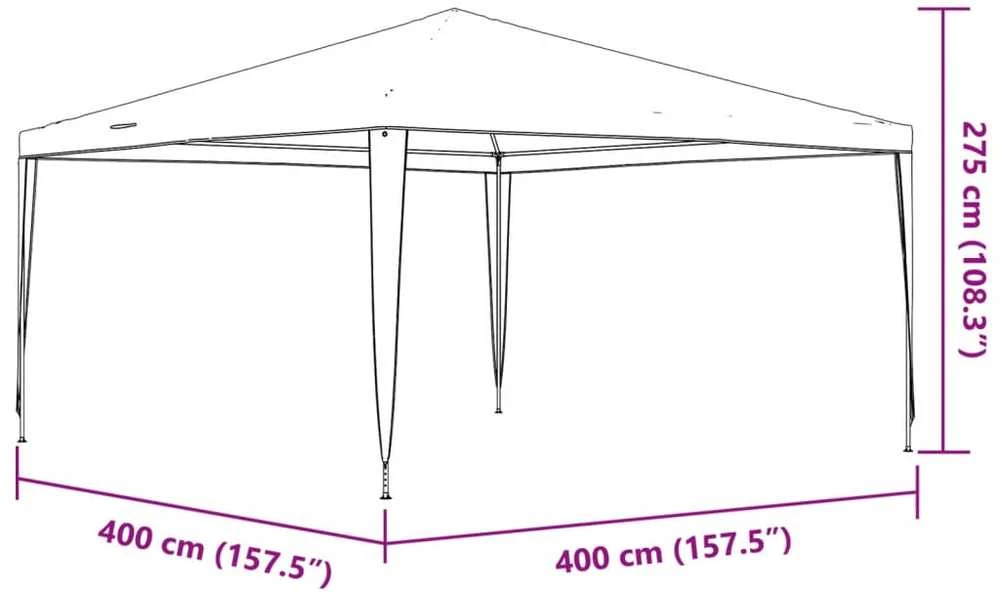 Profesionali proginė palapinė, žalios spalvos, 4x4m, 90g/m²