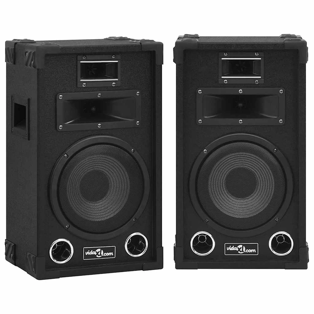 Profesionalios pasyvios garso kolonėlės, 2vnt., juodos, 800W