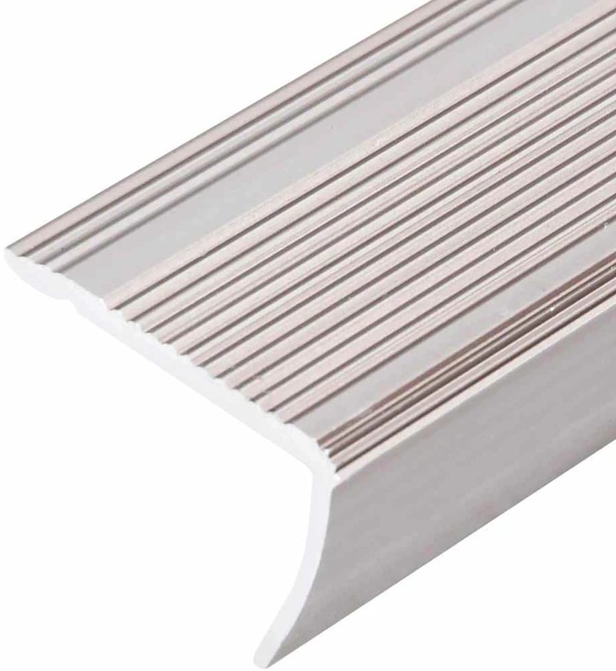 Profiliai laiptams, 15vnt., šampano, 100cm, aliuminis, L formos