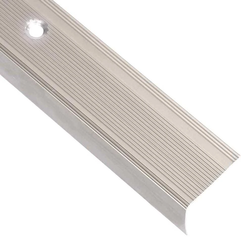 Profiliai laiptams, 15vnt., šampano, 100cm, aliuminis, L formos