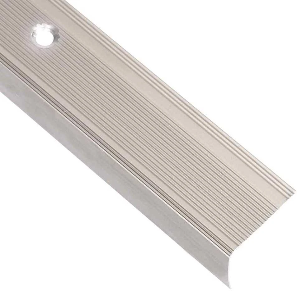 Profiliai laiptams, 5vnt., šampano, 100 cm, aliuminis, L formos