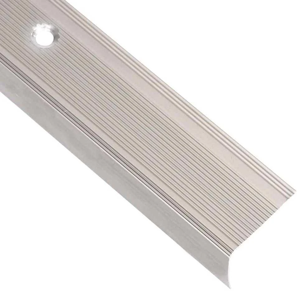Profiliai laiptams, 5vnt., šampano, 90 cm, aliuminis, L formos