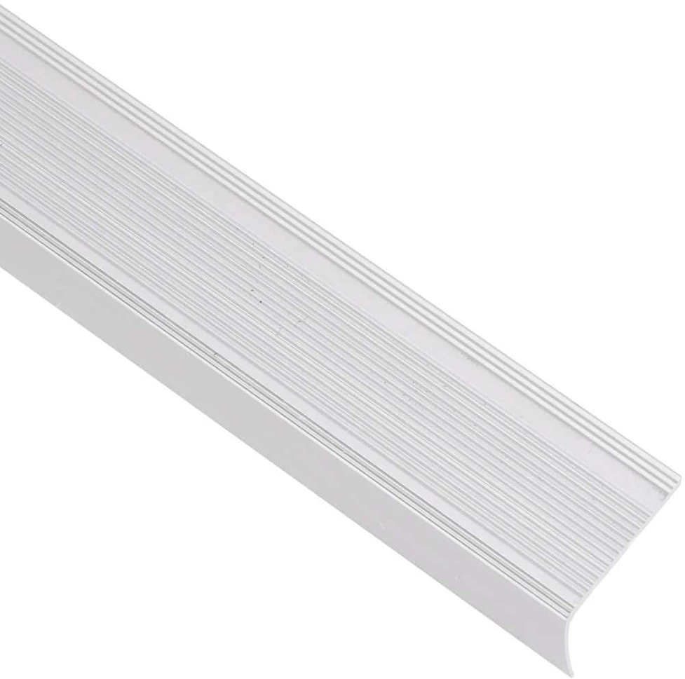 Profiliai laiptams, 5vnt., sidabro, 100 cm, aliuminis, L formos