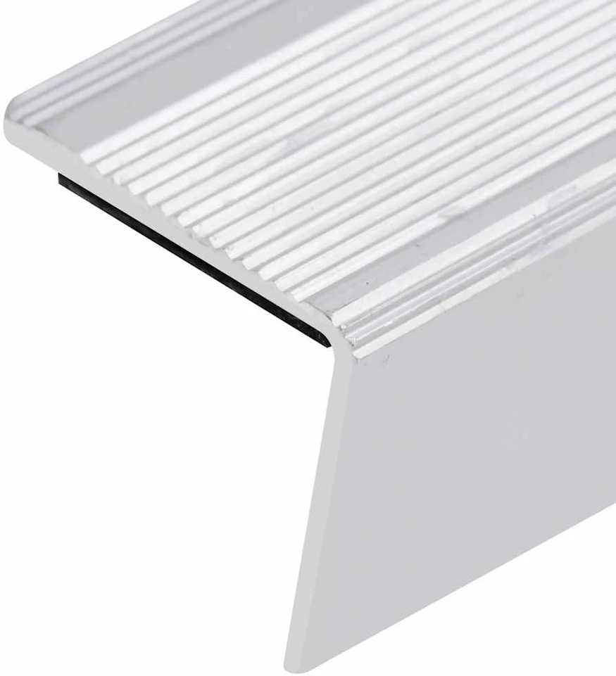 Profiliai laiptams, 5vnt., sidabro, 100 cm, aliuminis, L formos