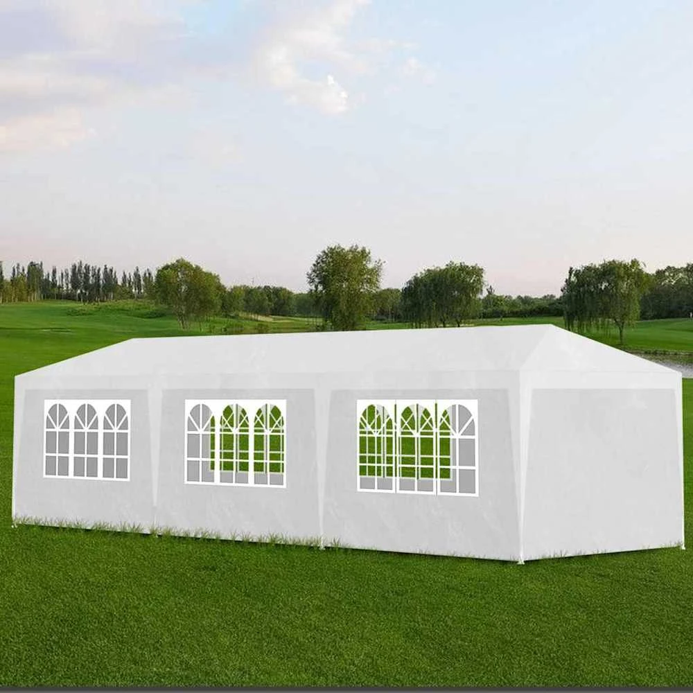 Proginė palapinė, 3x9 m, balta
