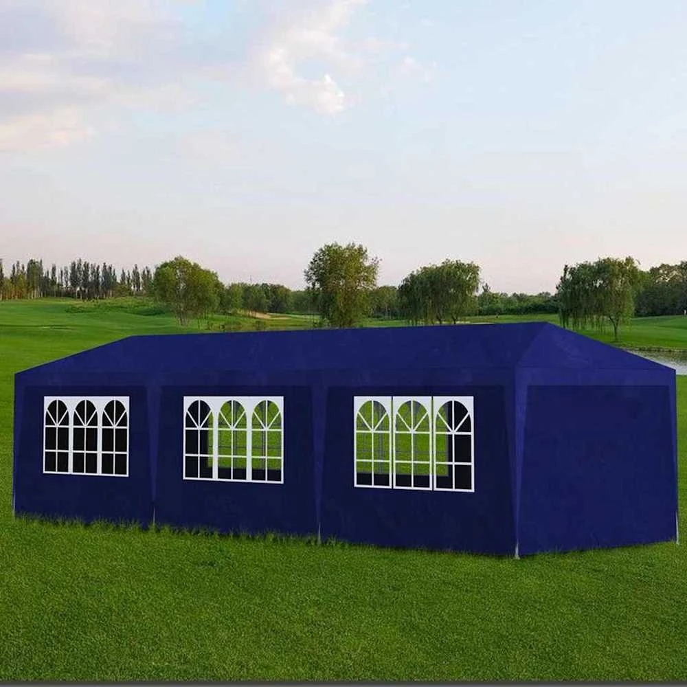 Proginė palapinė, 3x9 m, mėlyna
