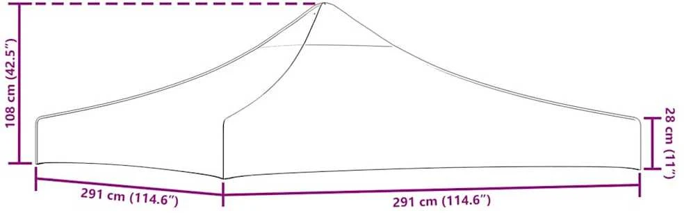 Proginė palapinė, antracito sp., 3x3 m