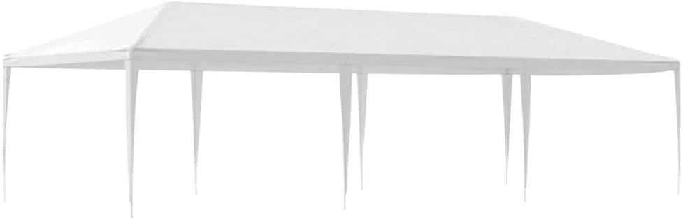 Proginė palapinė, baltos spalvos, 4x9m