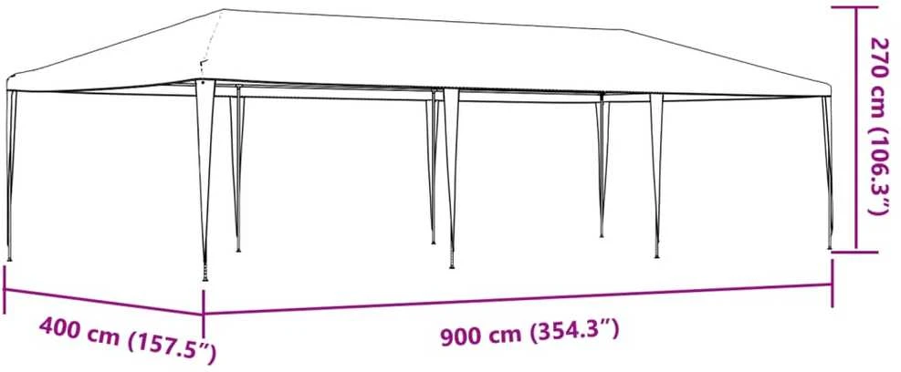 Proginė palapinė, mėlynos spalvos, 4x9m