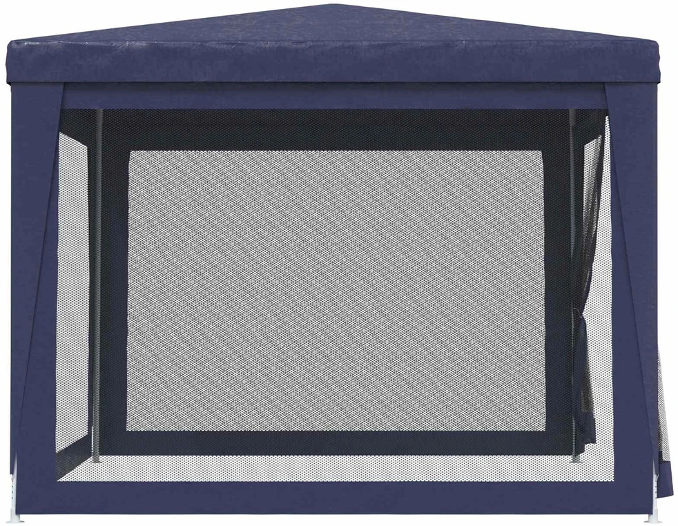 Proginė palapinė su 4 tinklinėmis sienomis, mėlyna, 3x3m, HDPE