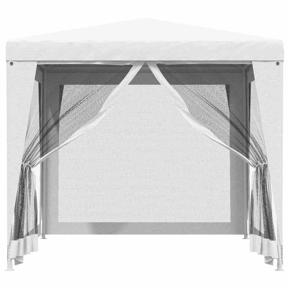 Proginė palapinė su 4 tinklinėmis sienomis, balta, 2,5x2,5m