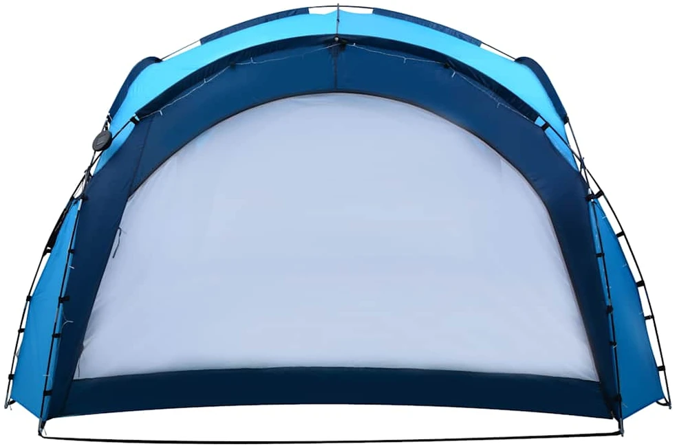 Proginė palapinė su LED ir 4 sienomis, mėlyna, 3,6x3,6x2,3m