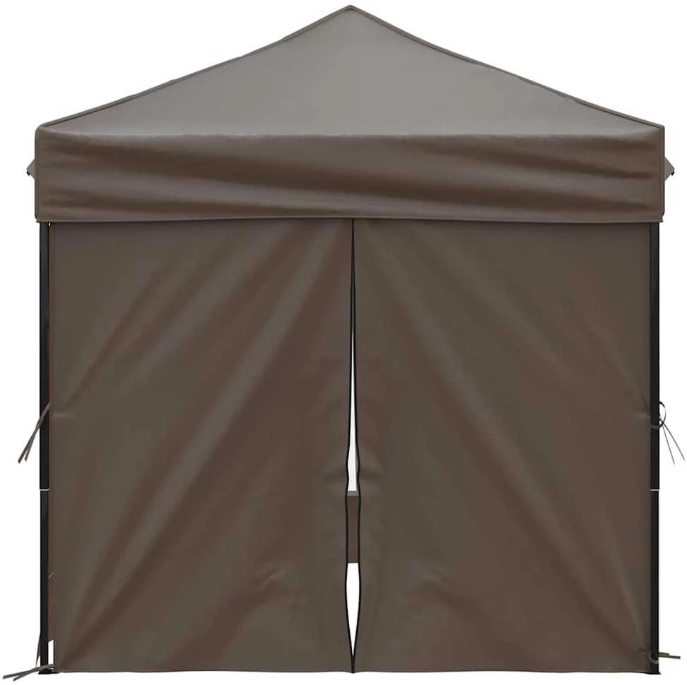 Proginė palapinė su šoninėmis sienomis, taupe, 2x2m