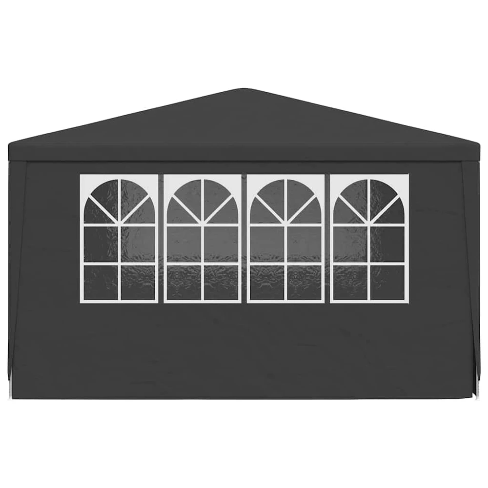 Proginė palapinė su šoninėmis sienomis, antracito, 4x4m, 90g/m²