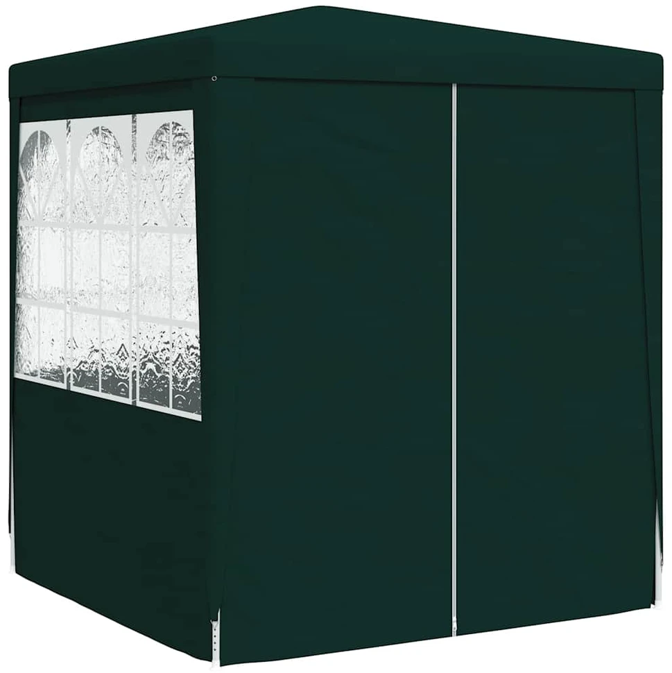 Proginė palapinė su šoninėmis sienomis, žalia, 2x2m, 90g/m²