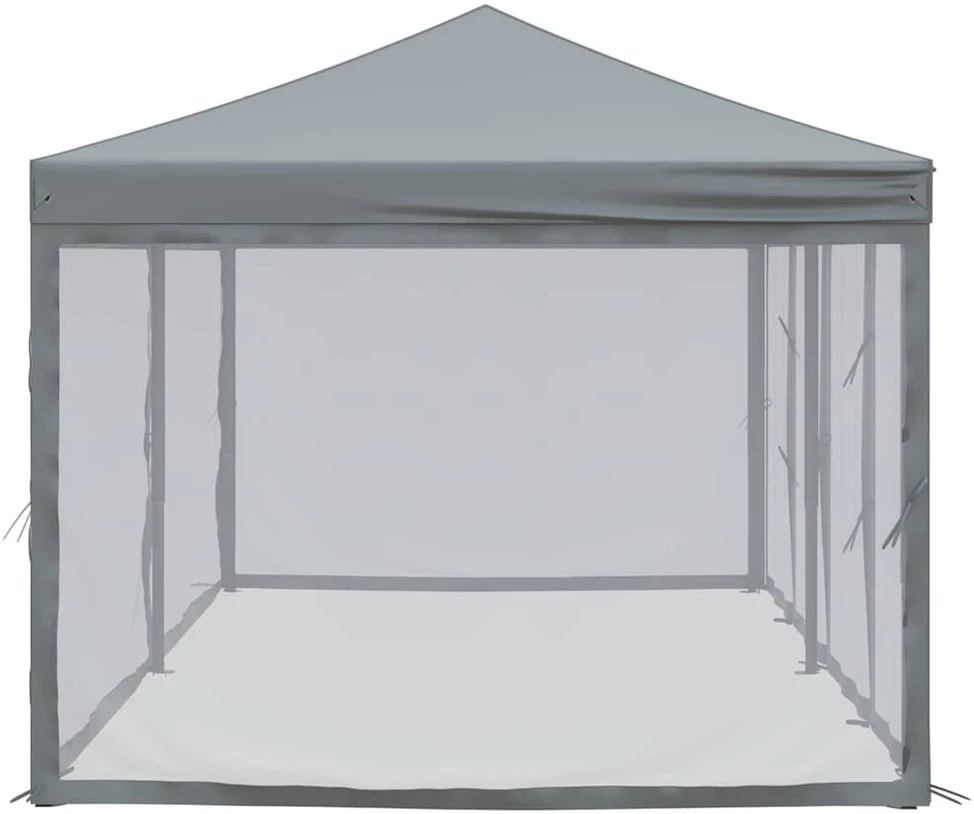 Proginė palapinė su šoninėmis sienomis, antracito, 3x6m