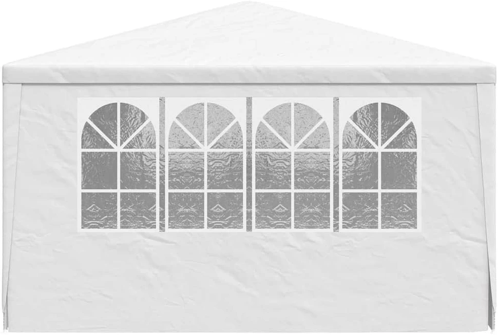 Proginė palapinė su šoninėmis sienomis, balta, 4x6m, 90g/m²