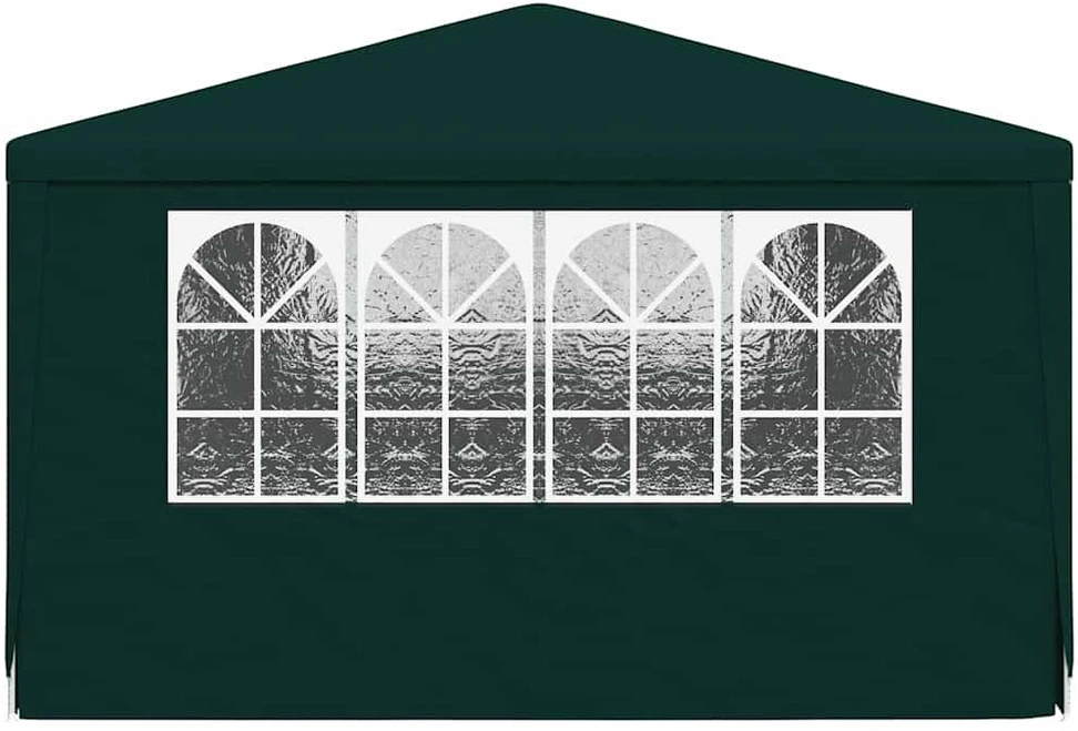 Proginė palapinė su šoninėmis sienomis, žalia, 4x6m, 90g/m²